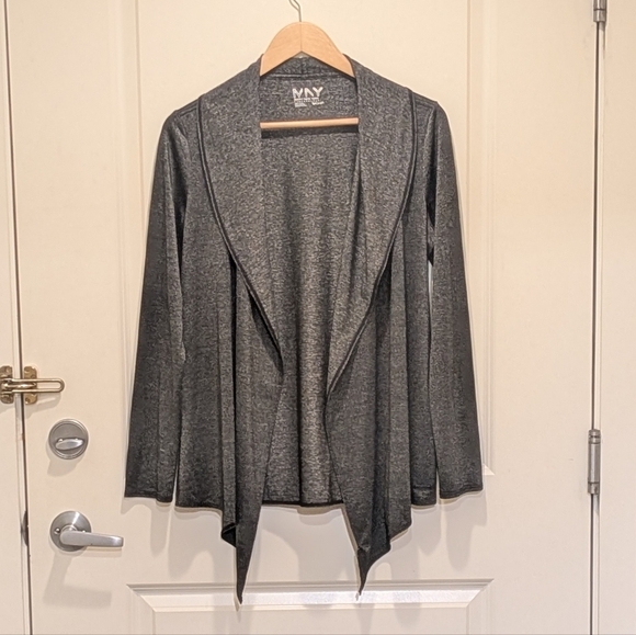 Marc New York Tops - EUC Marc New York Performance S  Marled Grey Stretch Fabric Yoga Sweater